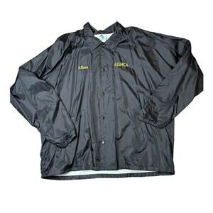 Vintage ASSMCA Puerto Rico Black Windbreaker Jacket 3XL Personalized Embroidery